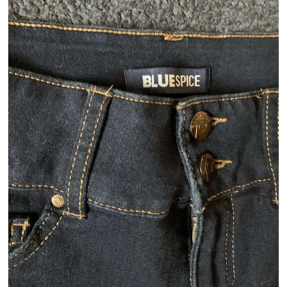 Blue Spice Skinny Jeans Women's Size 8 Dark Blue Denim Mid Rise - Picture 2 of 5